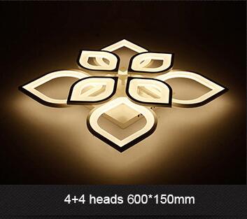 White LED Lotus Chandelier Lamp Fixtures