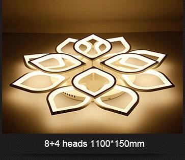 White LED Lotus Chandelier Lamp Fixtures