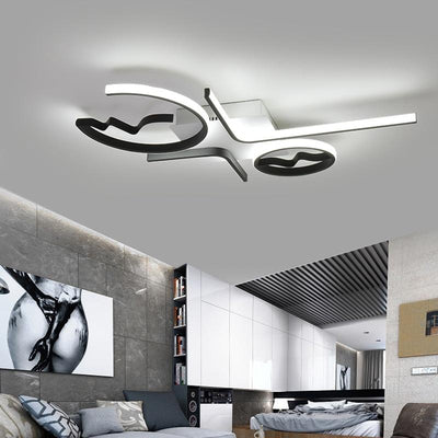 Aluminum Wave Ceiling Lighting Fixtures