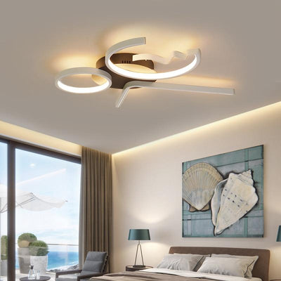 Aluminum Wave Ceiling Lighting Fixtures