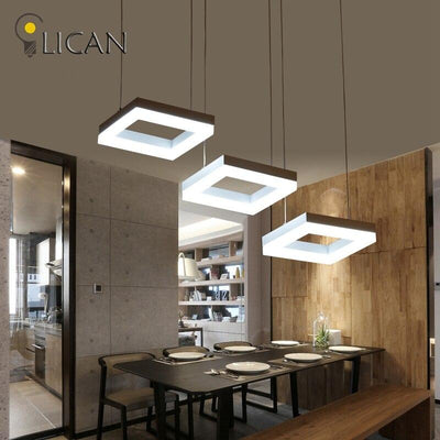 Rectangle Hanging Modern Led  Lights