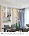 Black&White Modern LED Pendant Light For Living Room