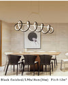 Black&White Modern LED Pendant Light For Living Room