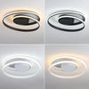 Black white round Circle Modern LED Ceiling Lamp