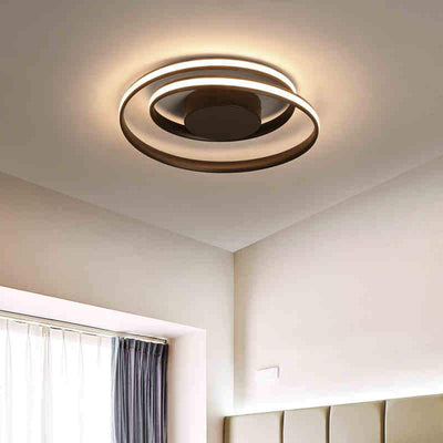 Black white round Circle Modern LED Ceiling Lamp