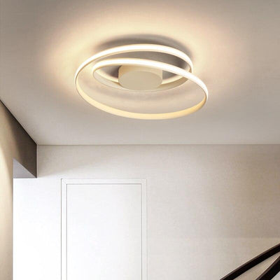 Black white round Circle Modern LED Ceiling Lamp